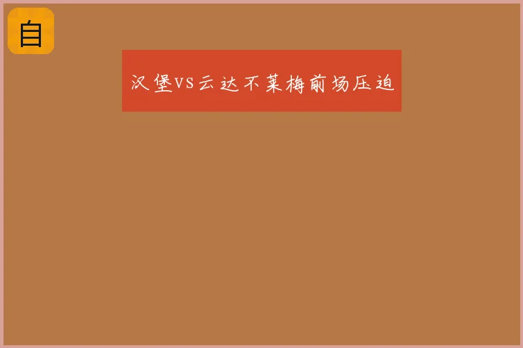 汉堡vs云达不莱梅前场压迫